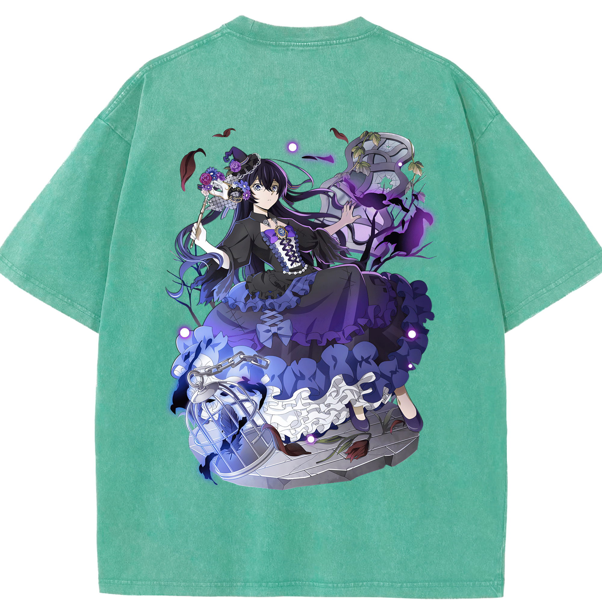 （画像用） 文豪ストレイドッグス Bungo Stray Dogs 綿100% ヴィンテージ風 半袖Tシャツ（背面プリント）
